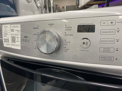 ITEM #ED75D  Maytag front load electric dryer 220v  stackable large capacity stainless steel drum 27 in D