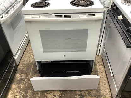 GE range electric white color