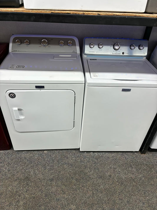 Maytag electric set washer 27” and dryer 29” white