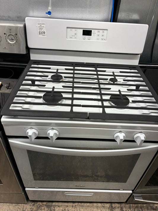 Whirlpool Gas Range white Burners 30”