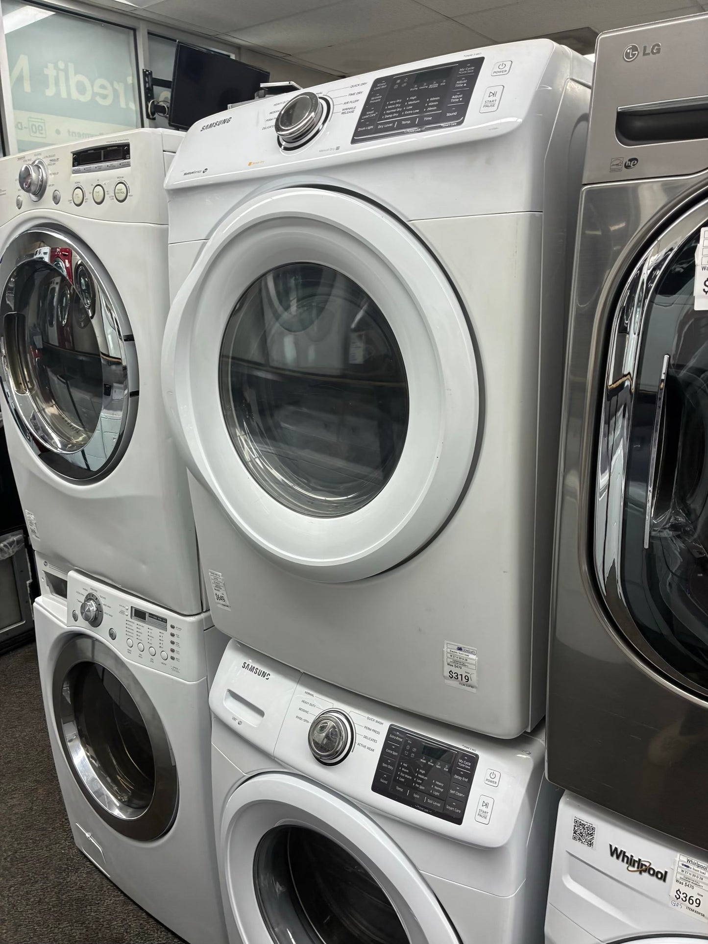Samsung electric washer and dryer 27” front load
