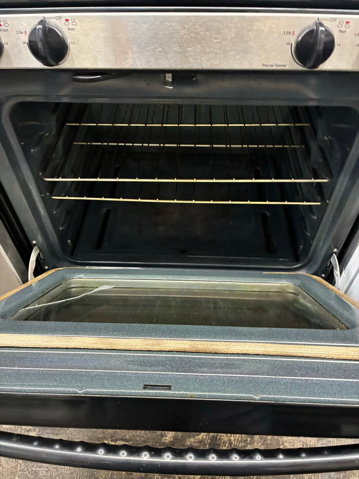 GE Gas Range stainless steel 4 Burners 30”