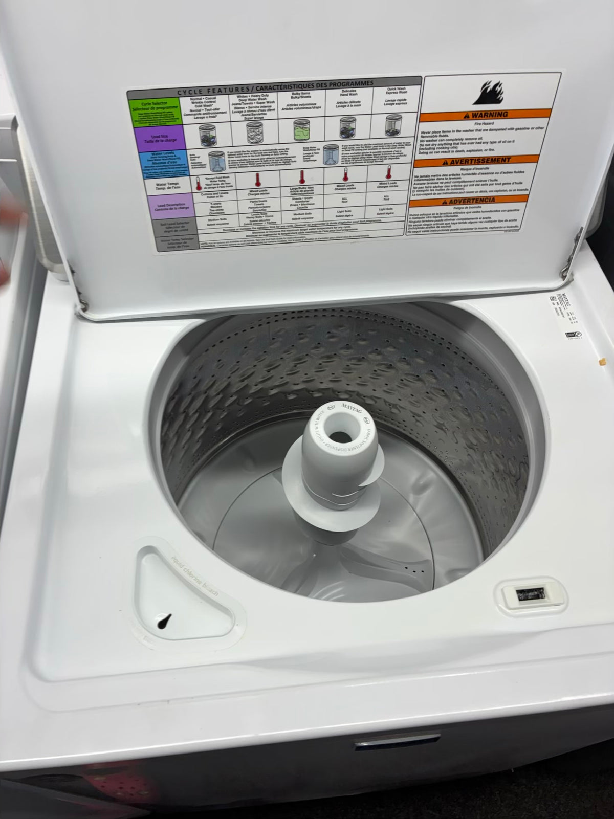 Maytag top load washer 27” large capacity