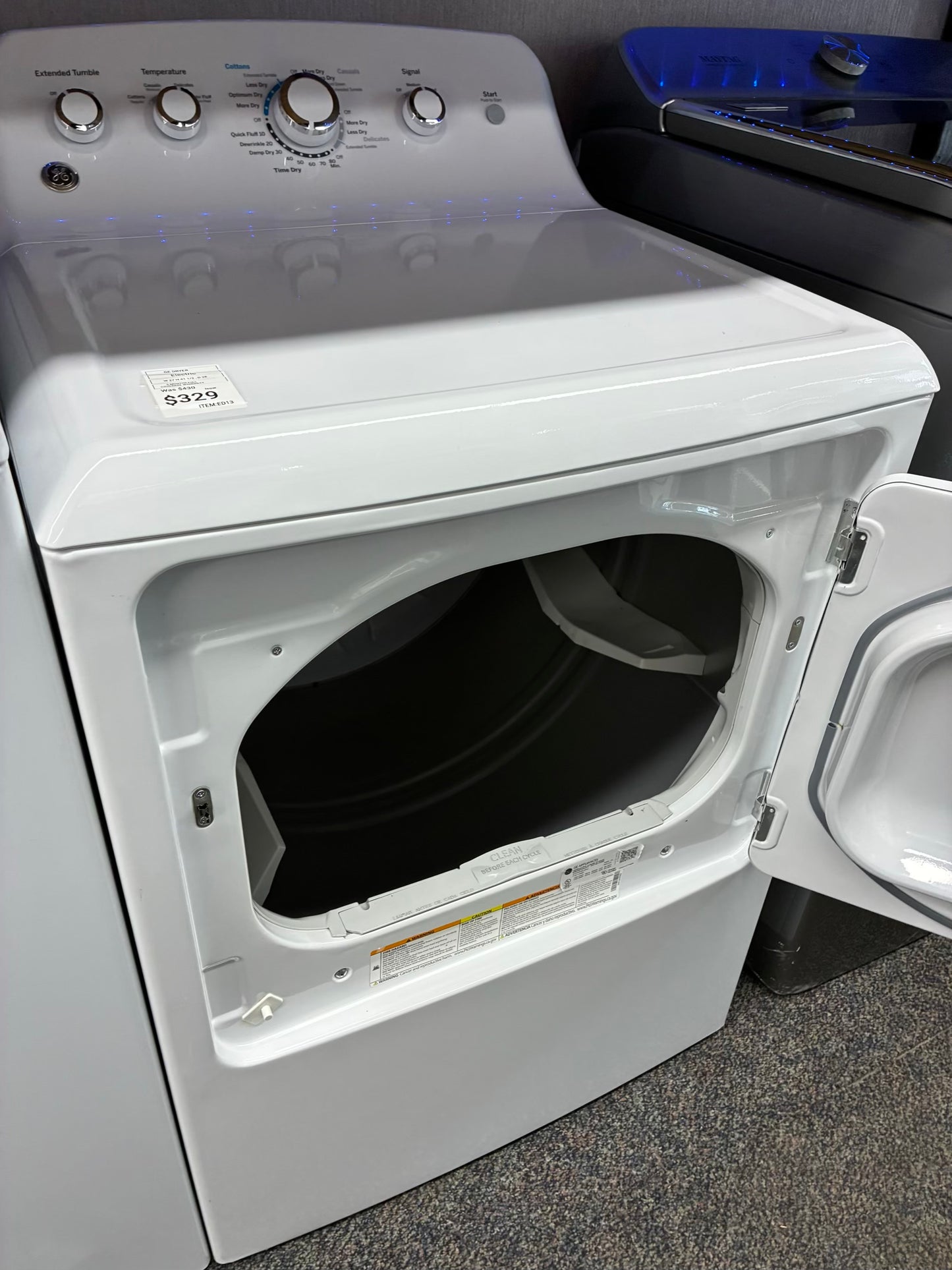 GE electric dryer 27” large capacity