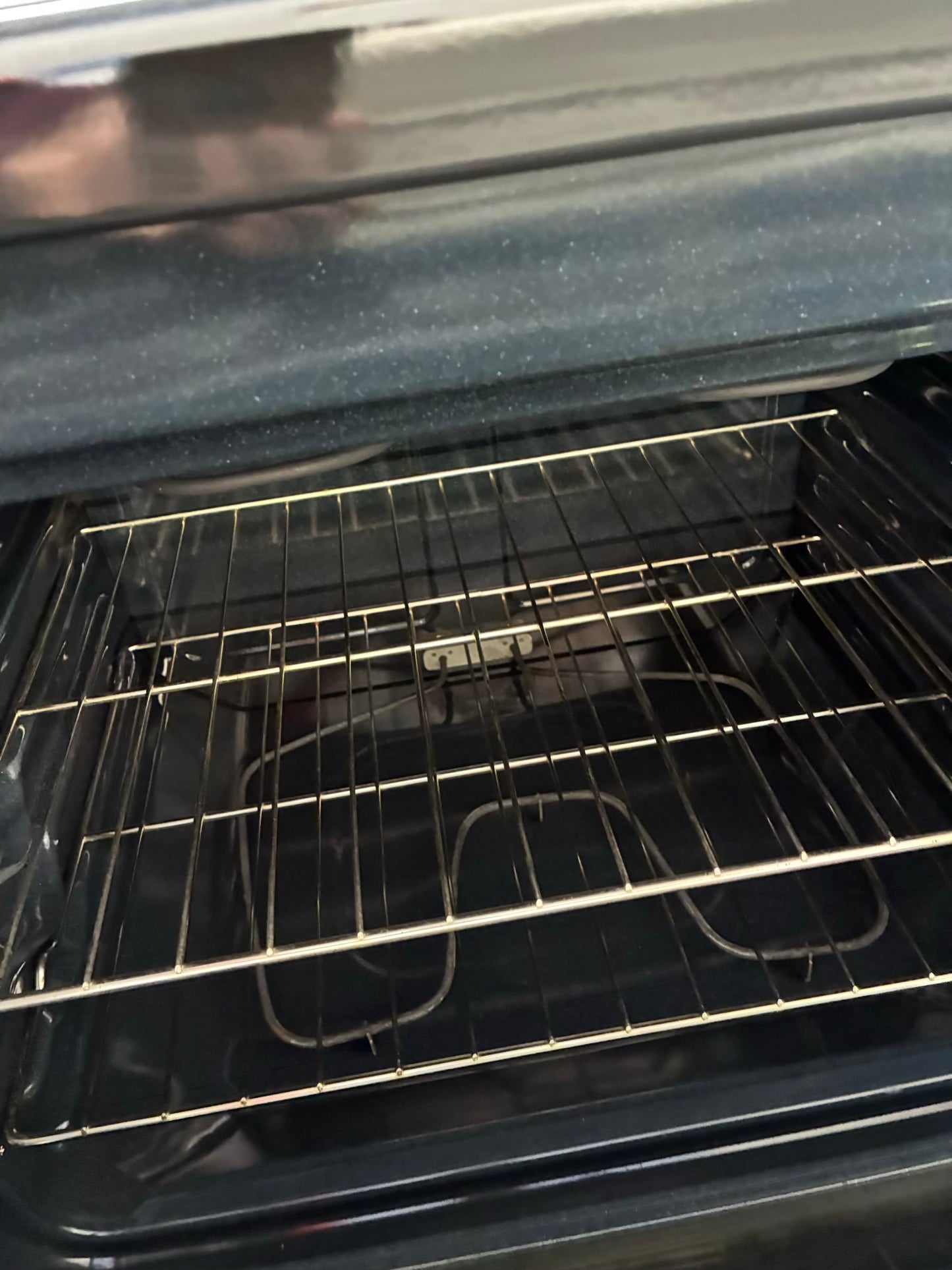 GE  electric range black 4 burners 30”