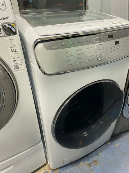 - ITEM:W73A Samsung  6 cu. ft. Smart High-Efficiency Front Load double Washer with Super Speed color white