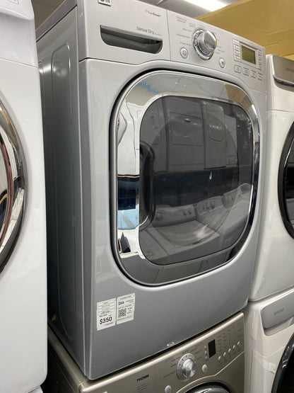 . ITEM #ED49T LG front load electric dryer 220v  stackable large capacity stainless steel drum 27 in D