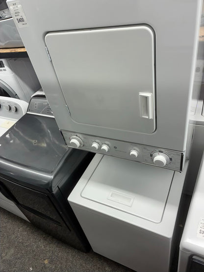 GE laundry center  washer and dryer electric stackable 24”