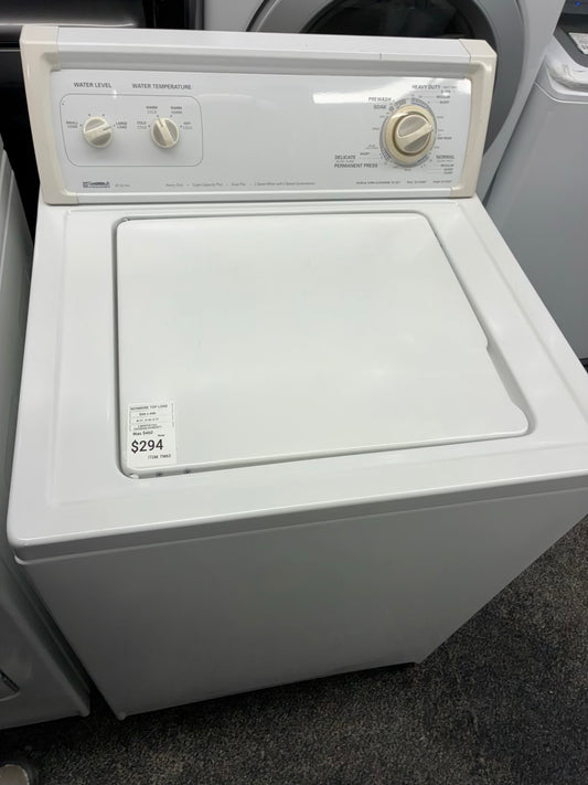 Kenmore top load washer  large capacity side x side 27”