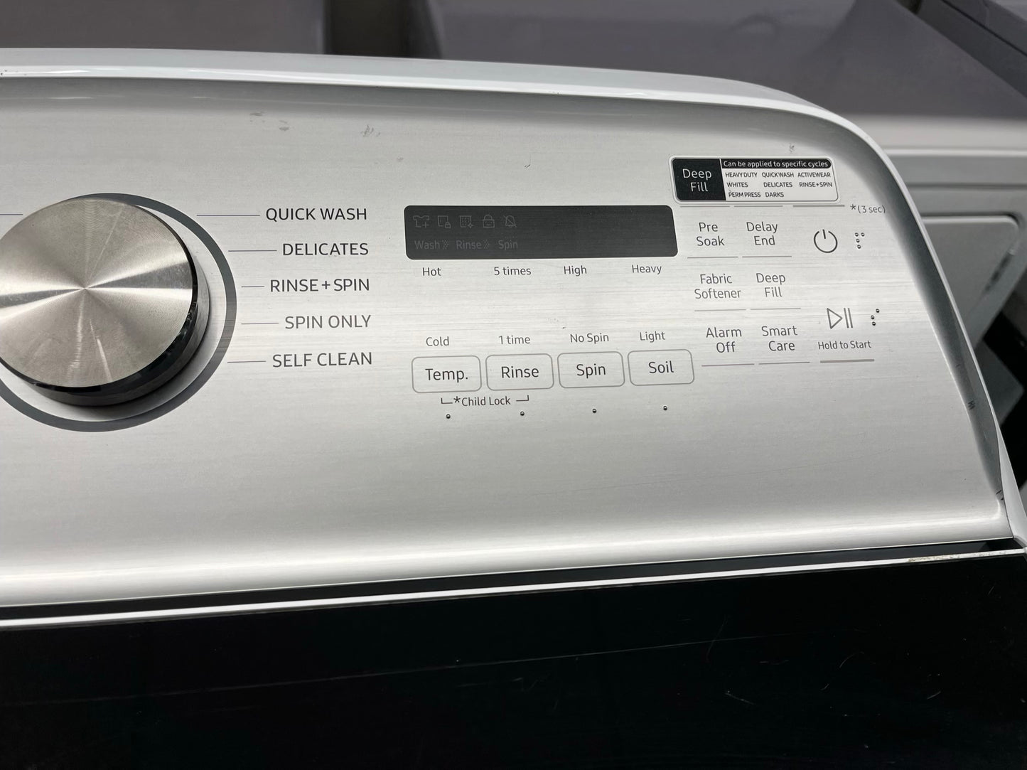 ^ ITEM #W84S Samsung  top load washer  & Brand New electric dryer 220v large capacity side x side 27”