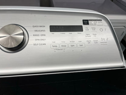 ^ ITEM #W84S Samsung  top load washer  & Brand New electric dryer 220v large capacity side x side 27”