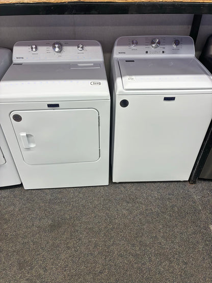 Maytag electric washer and dryer 27” top load