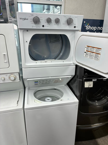 Whirlpool laundry center  washer and dryer set electric stackable 27”