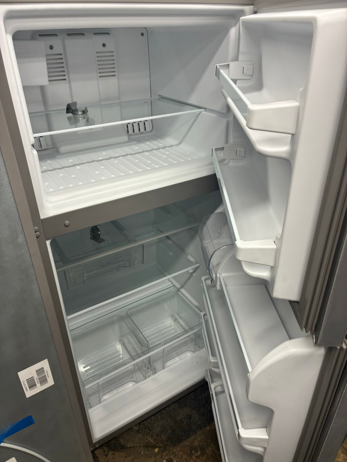 Frigidaire top freezer refrigerator  30” stainless steel