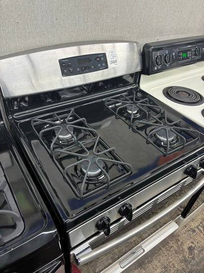 GE Gas Range Black 4 Burners 30”