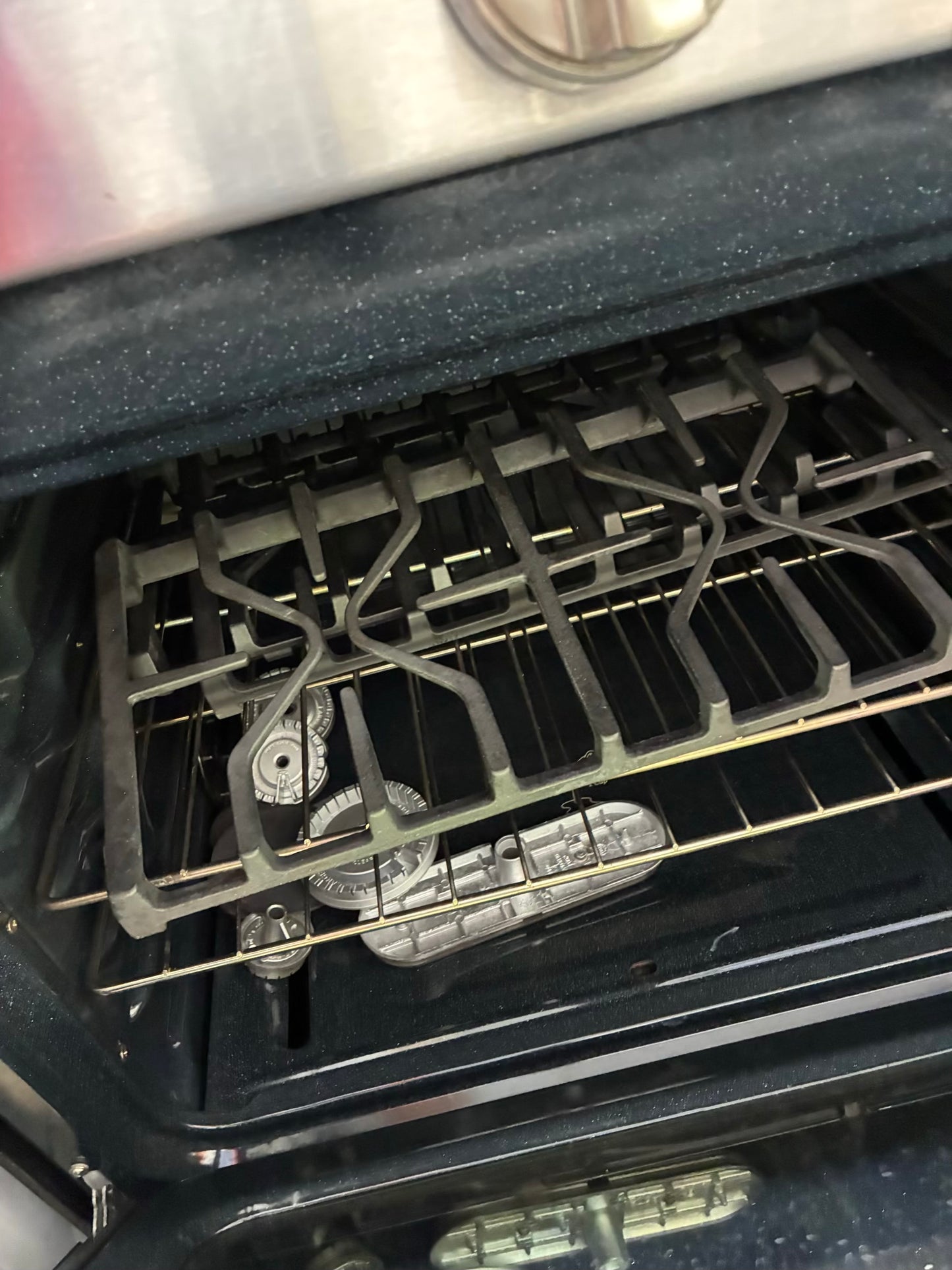 GE range 5 burner stainless steel 30”