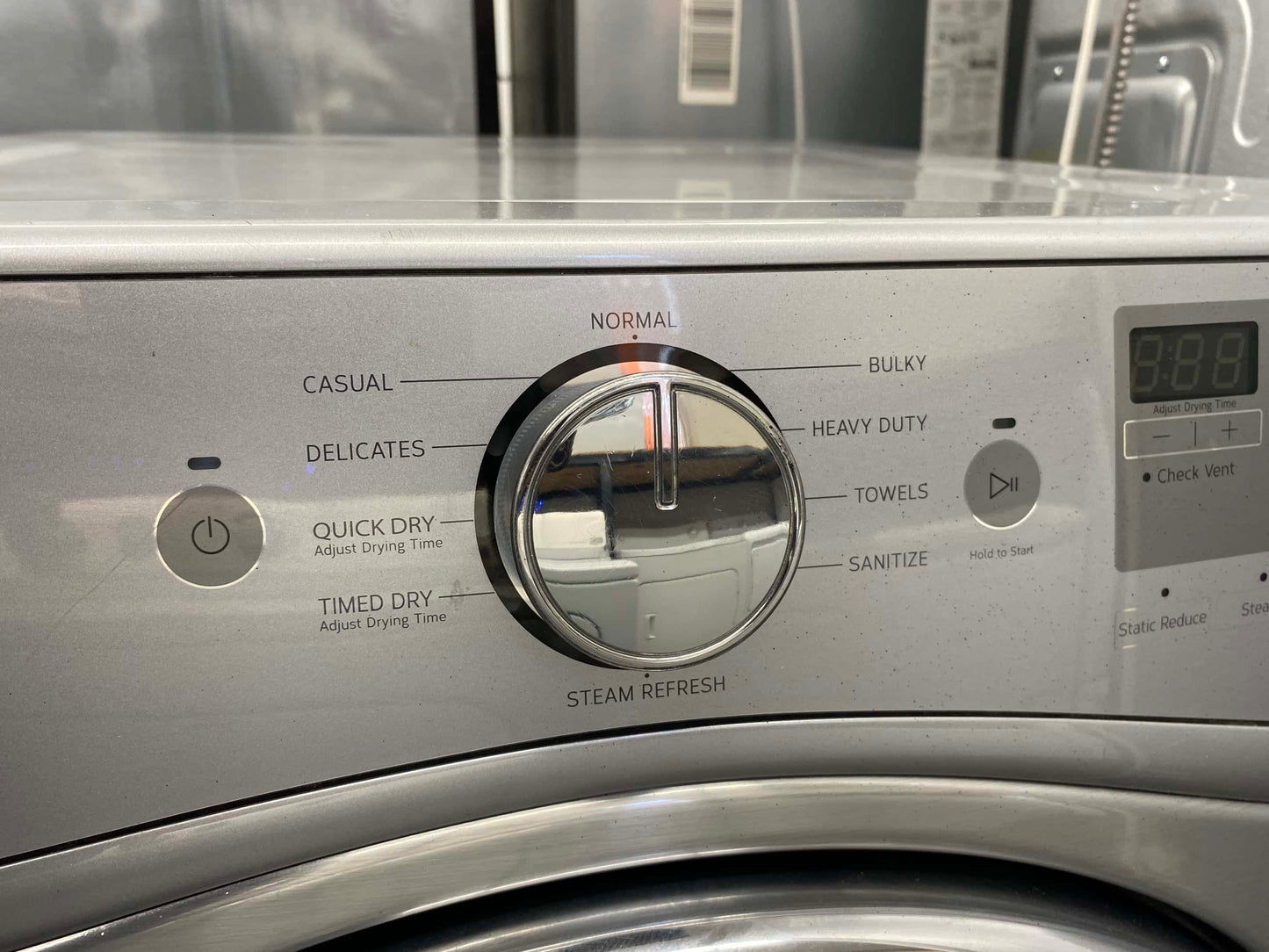 ITEM #ED297 whirlpool  front load electric dryer 220v  stackable large capacity stainless steel drum 27 in D