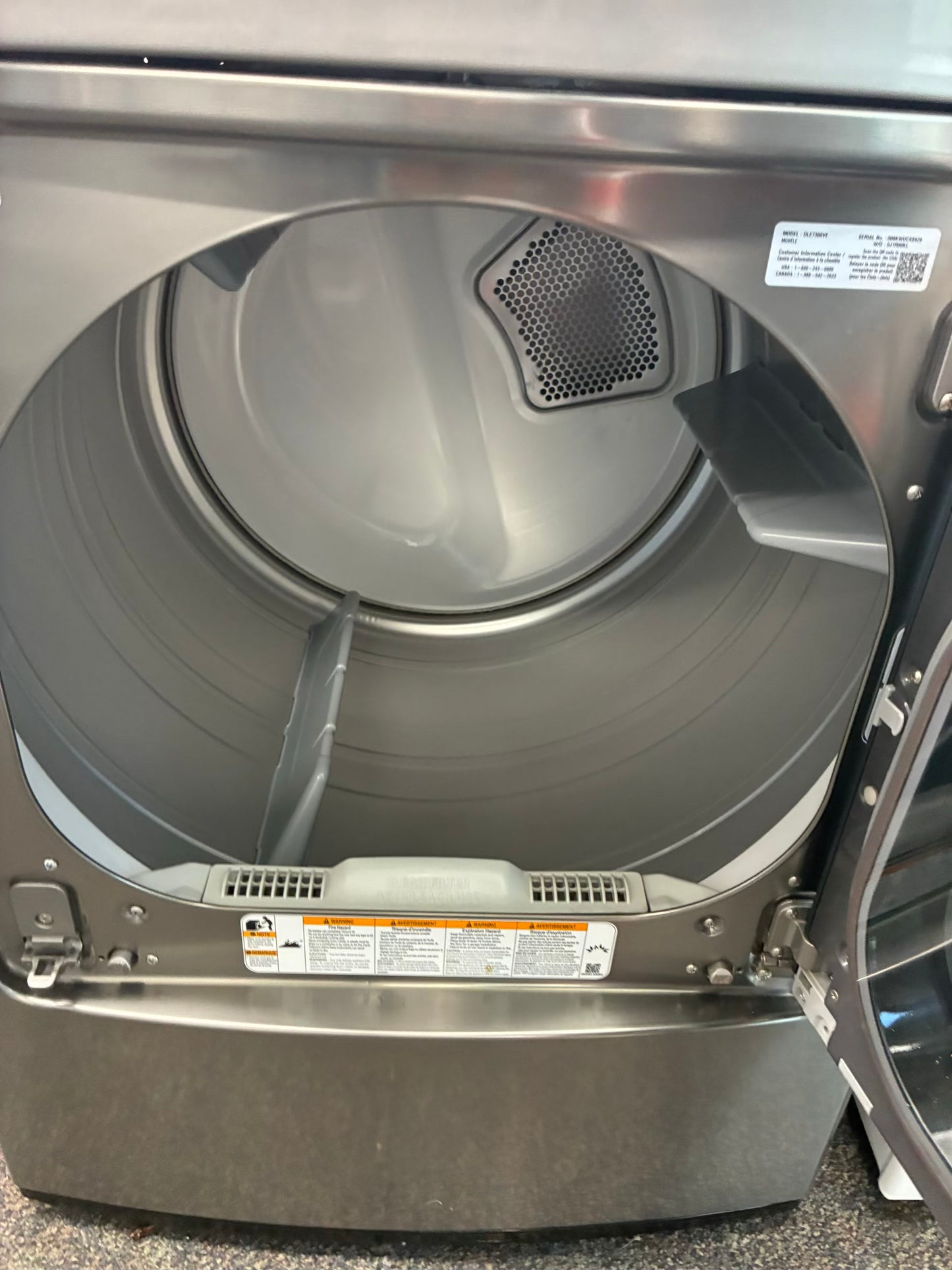 LG electric dryer 27” large capacity slate