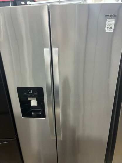 LG side by side refrigerator stainless steel 36” ice maker water dispenser ice maker