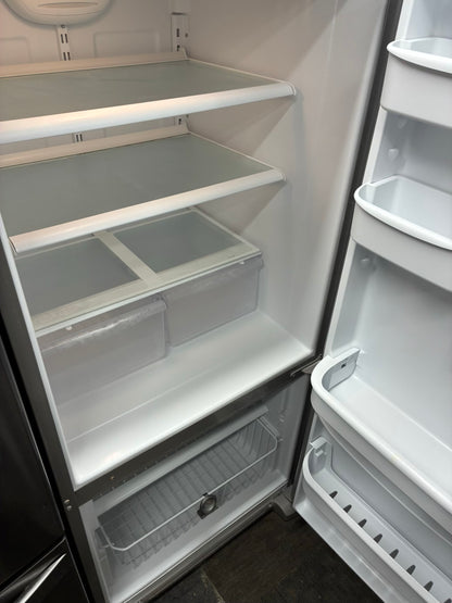 Amana bottom freezer refrigerator stainless steel 30”