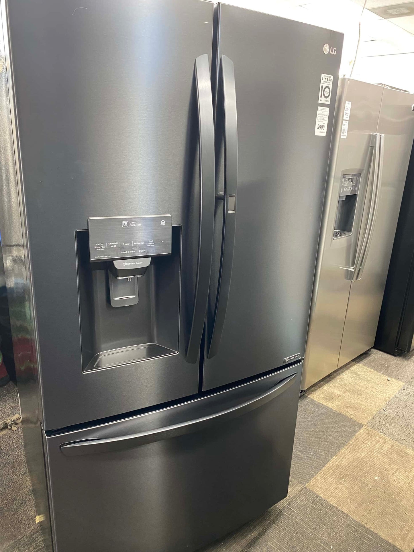 ITEM: #RF85G  LG  French door refrigerator slate stainless steel 36”