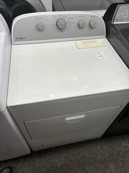 Whirlpool gas dryer 29” large capacity white