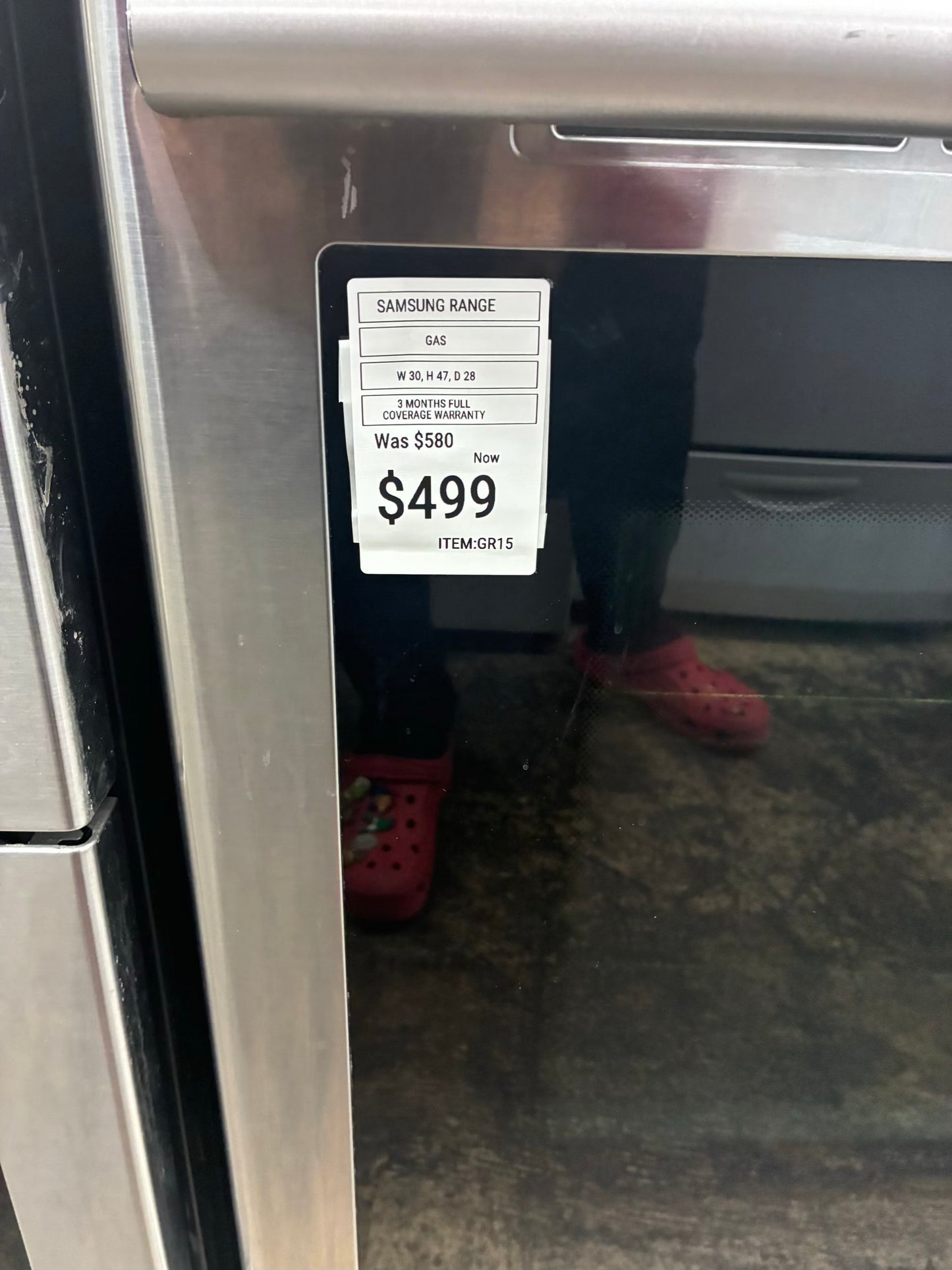 Samsun Gas Range Stainless Steel 5 Burners 30”