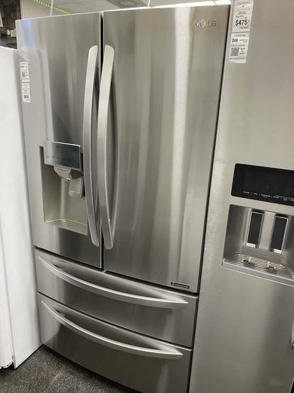 - Item: #RF84D  LG French door refrigerator stainless steel w/water ice dispenser 36 in.