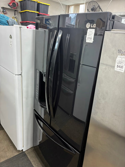 LG French door refrigerator black 33 in