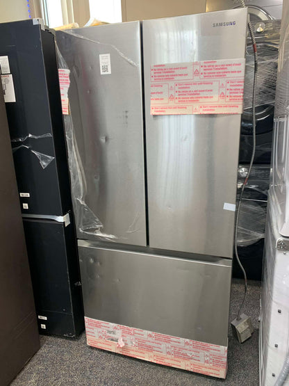 ★ Samsung Open Box 33 in. W 24.5 cu. ft. 3-Door French Door Smart Refrigerator in Stainless Steel with Dual Icemaker  RF045 - ST2