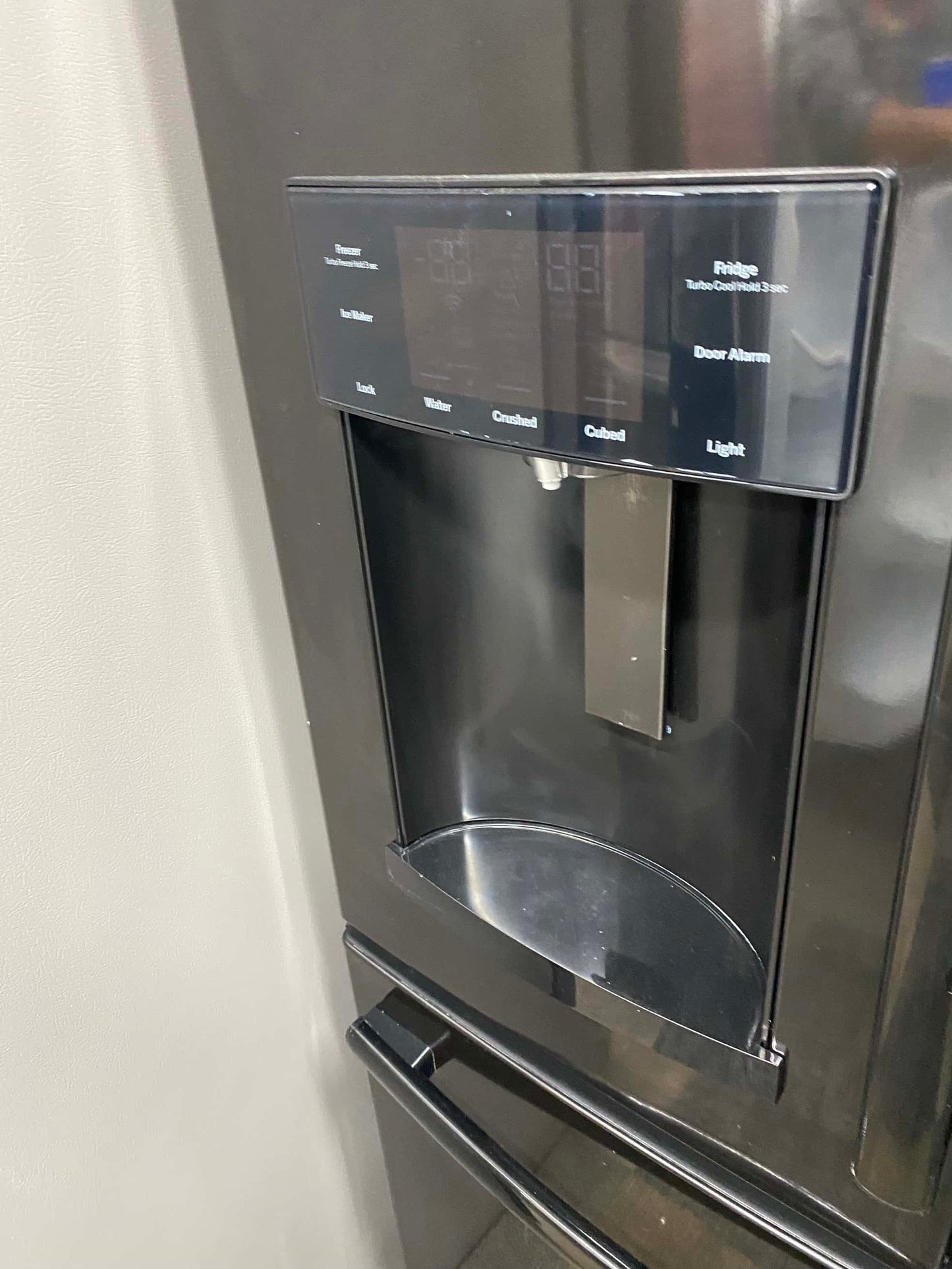 - Item: #RF64D GE french door refrigerator stainless steel w/water ice dispenser 36 in