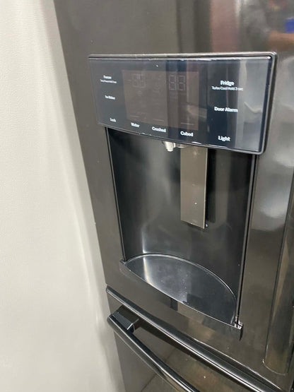 - Item: #RF64D GE french door refrigerator stainless steel w/water ice dispenser 36 in