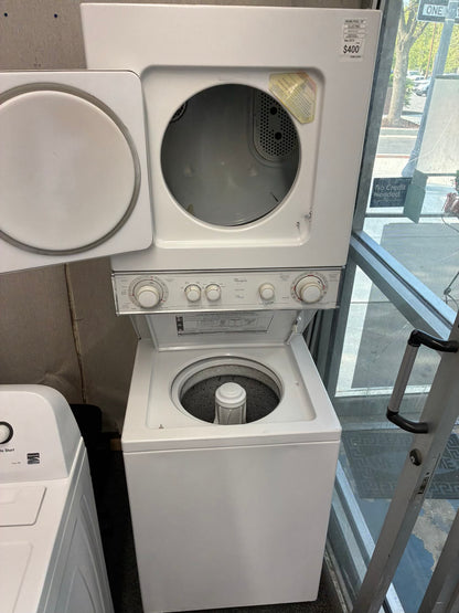 whirlpool laundry center  washer and dryer set electric stackable 24”