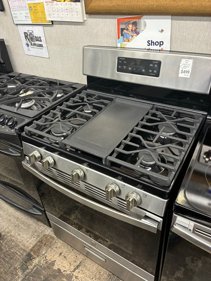 GE Gas Range stainless steel 5 Burners 30”