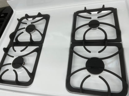 ^ ITEM #ER49D Kenmore gas range white 4 burner 24” in