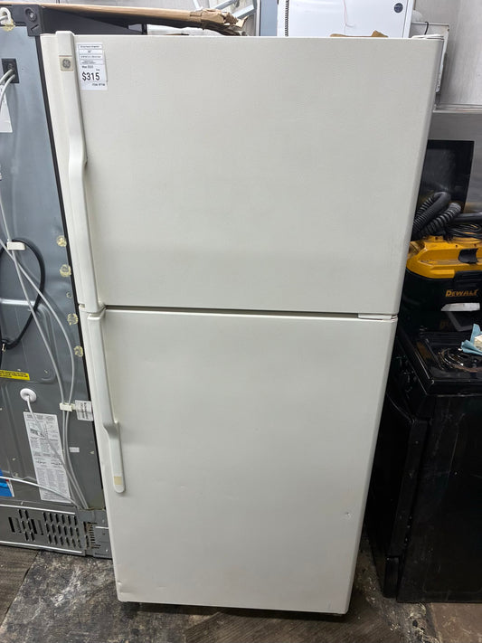 GE Top Freezer Refrigerator 30” white