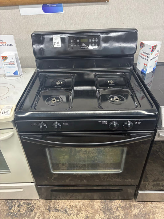 Frigidaire Gas Range black 4 Burners 30”