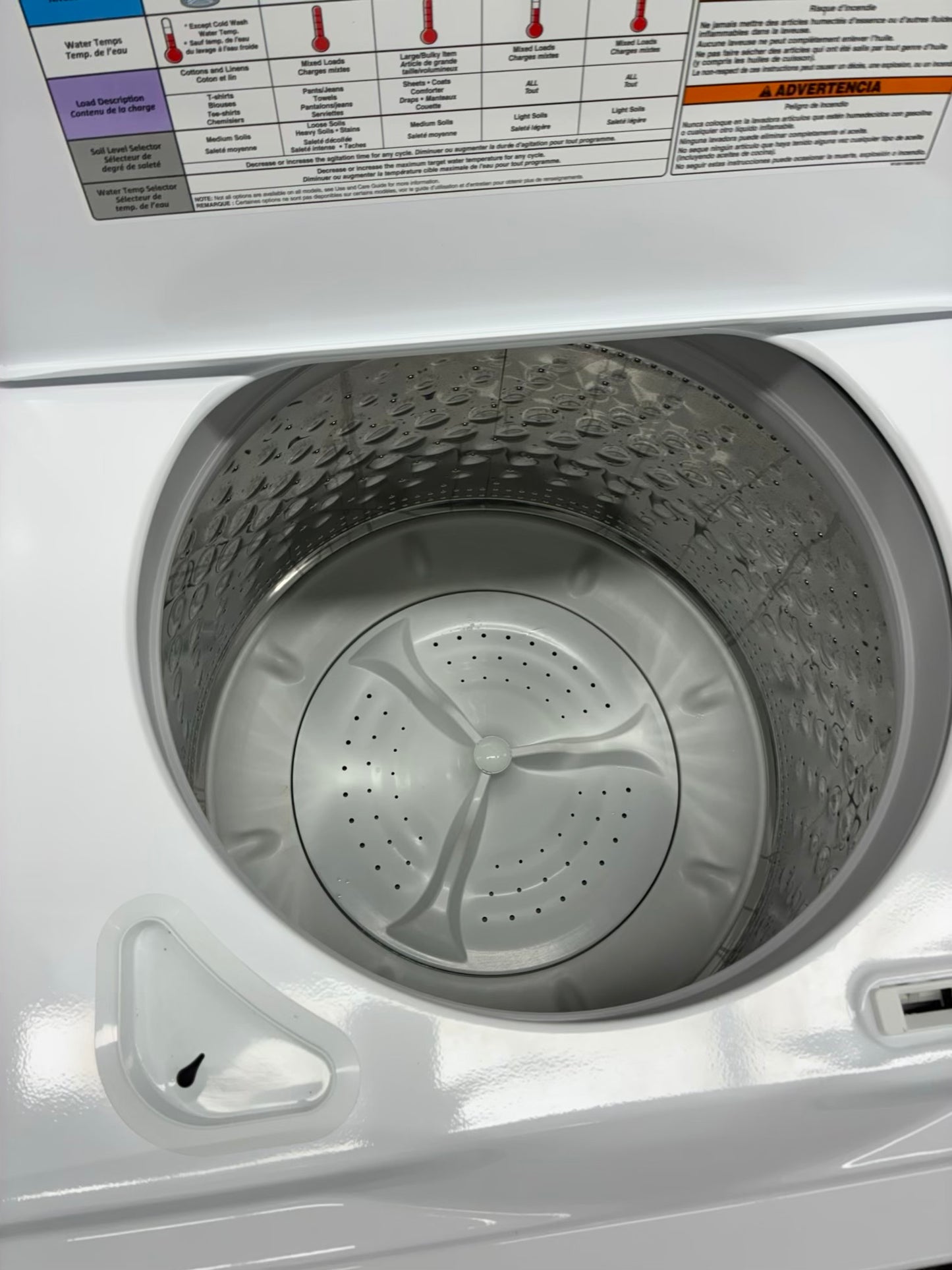 Whirlpool top load washer 27” large capacity