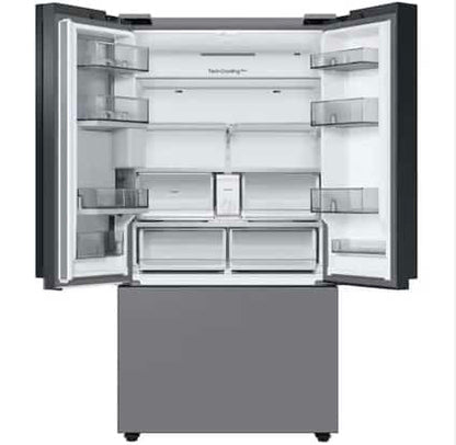 Item : #RF1076 Samsung Bespoke Open Box 30 cu. ft. 3-Door French Door Smart Refrigerator with Beverage Center in Stainless Steel, Standard 36” Depth RF789 - ST2