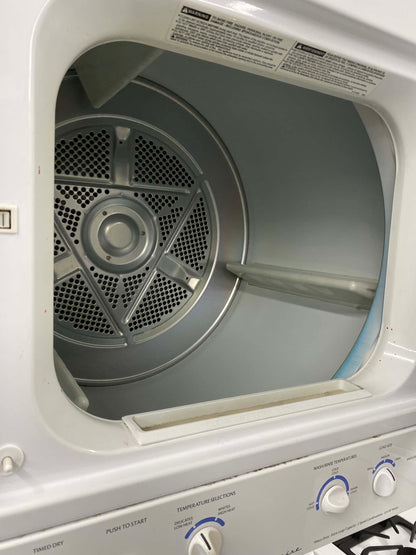 Item: #LC95C Frigidaire laundry center  washer and dryer set GAS stackable 27”