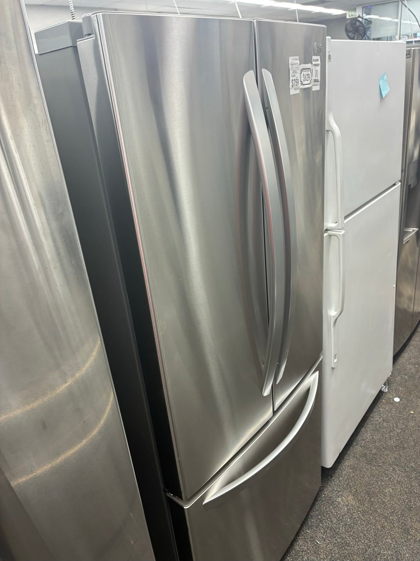 LG french door  refrigerator stainless steel 30”, Ice Maker BLACK FRIDAY SALE
