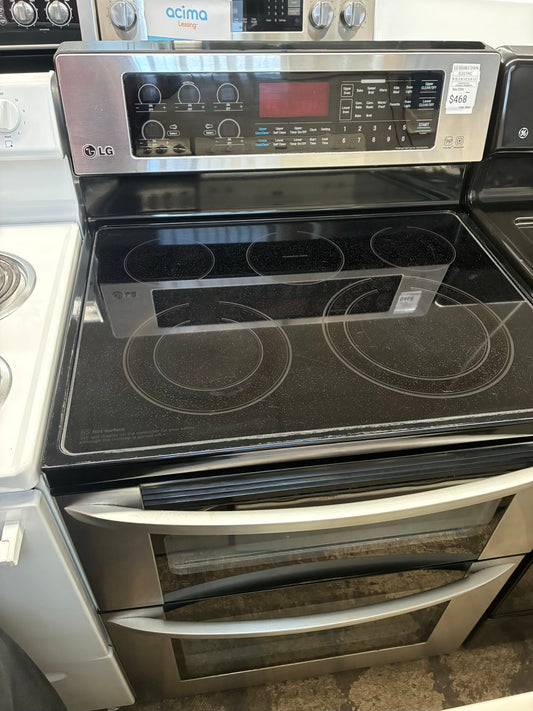 LG range stainless steel 30” double oven Electric