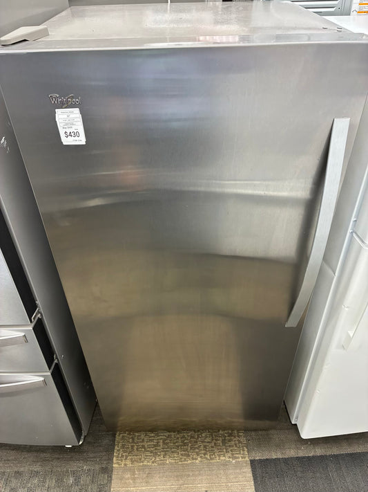 Whirlpool chest freezer stainless steel 30”
