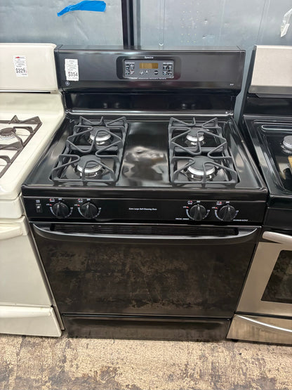 GE Gas Range Black 4 Burners 30”