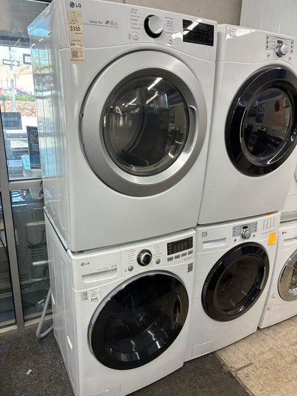 LG WASHER N DRYER FRONT LOAD ELECTRIC 27” WHITE