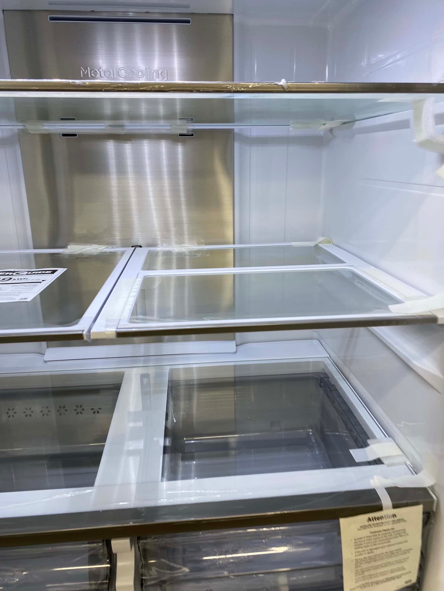 ITEM: RF833 Samsung 31 cu. ft. Mega Capacity 4-Door French Door Refrigerator with Dual Auto Ice Maker in Stainless Steel 36”
