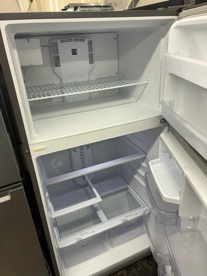 Kenmore top freezer refrigerator stainless steel 33”