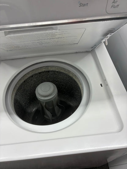 GE laundry center  washer and dryer electric stackable 24”