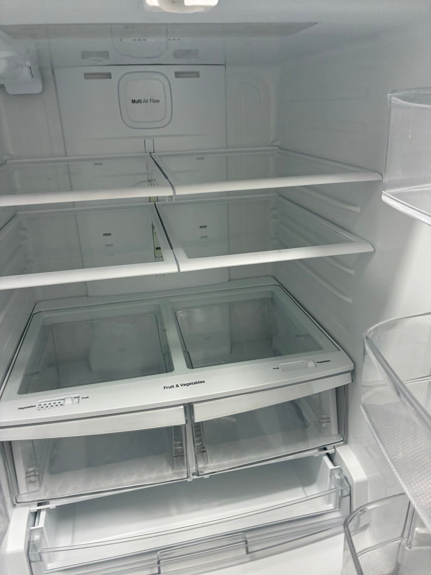 LG French door refrigerator stainless steel 30” ice maker water dispenser