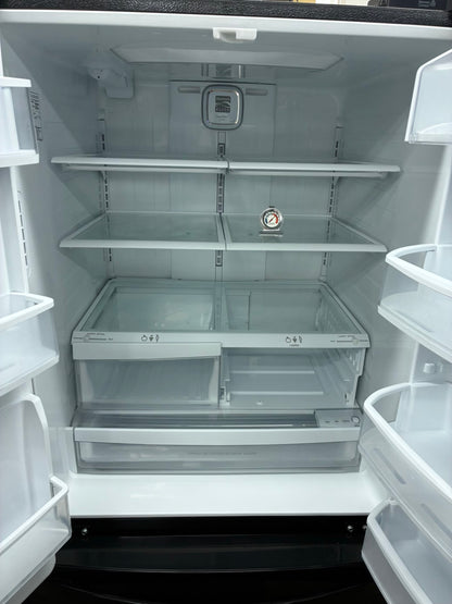 Kenmore French door refrigerator black 33” ice maker water dispenser
